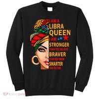 Libra queen I am stronger birthday gift for Libra zodiac Sweatshirt thumb 0