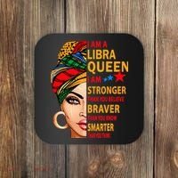 Libra queen I am stronger birthday gift for Libra zodiac Coaster thumb 0