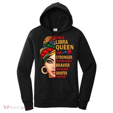 Libra queen I am stronger birthday gift for Libra zodiac Women's Hoodie