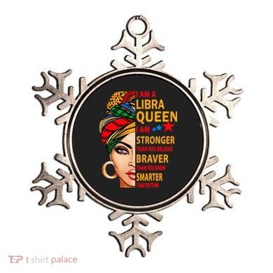 Libra queen I am stronger birthday gift for Libra zodiac Ornament