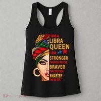 Libra queen I am stronger birthday gift for Libra zodiac Women's Tank Top thumb 3