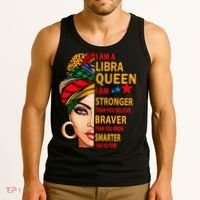 Libra queen I am stronger birthday gift for Libra zodiac Tank Top thumb 3