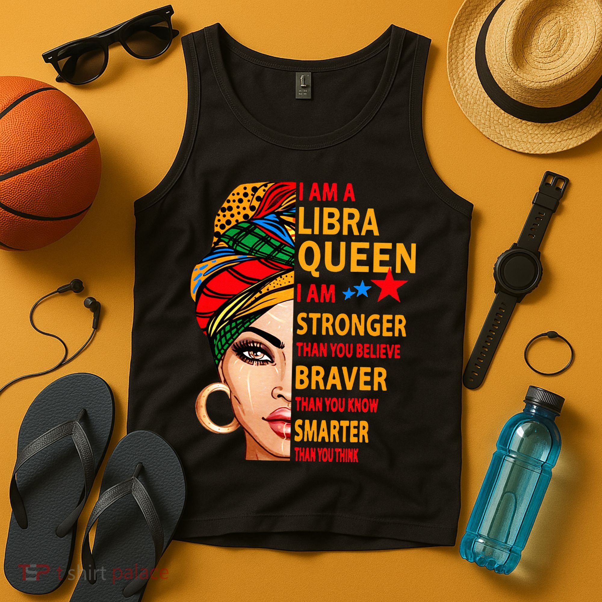 Libra queen I am stronger birthday gift for Libra zodiac Tank Top