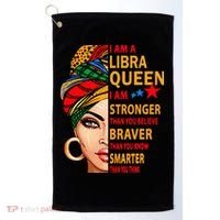 Libra queen I am stronger birthday gift for Libra zodiac Golf Towel thumb 0