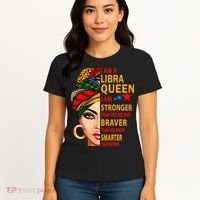 Libra queen I am stronger birthday gift for Libra zodiac Women's T-Shirt thumb 4