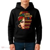 Libra queen I am stronger birthday gift for Libra zodiac Kids Hoodie thumb 4