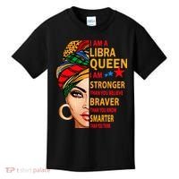 Libra queen I am stronger birthday gift for Libra zodiac Kids T-Shirt thumb 0