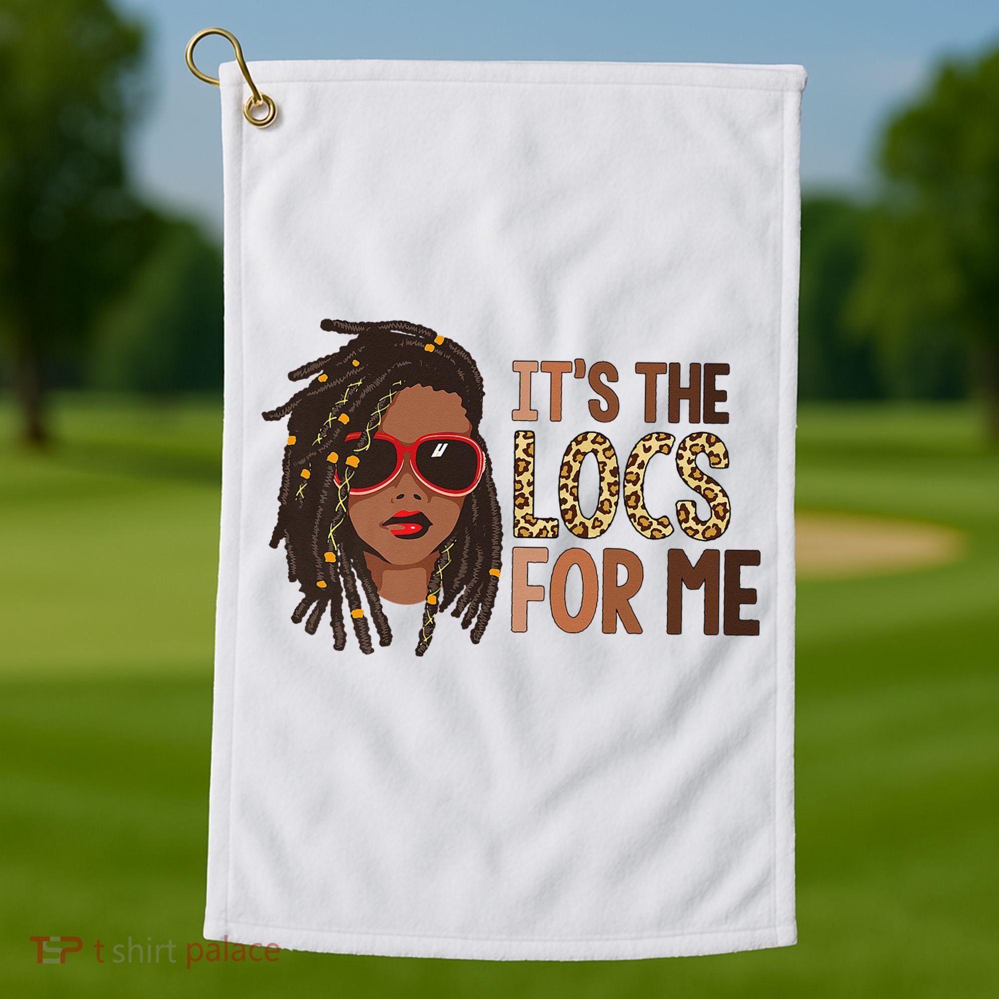 Locs Queen It Is The Locs For Black Woman Juneteenth Golf Towel