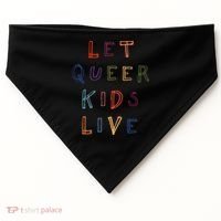Let Queer K.I.D.S Live Protect Non Binary USA-Made Doggie Bandana thumb 0