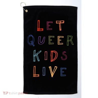 Let Queer K.I.D.S Live Protect Non Binary Golf Towel