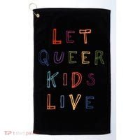 Let Queer K.I.D.S Live Protect Non Binary Golf Towel thumb 0