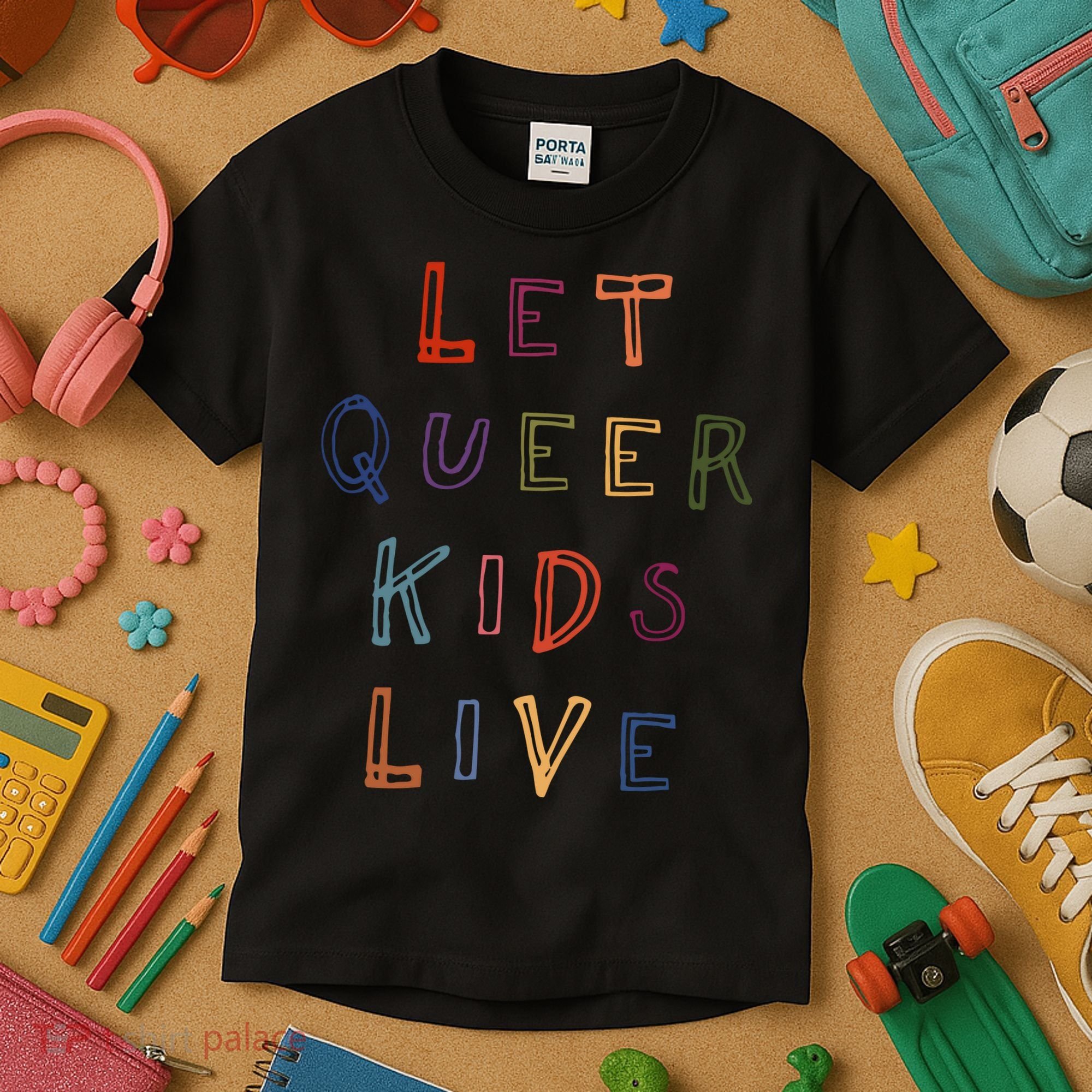Let Queer K.I.D.S Live Protect Non Binary Kids T-Shirt
