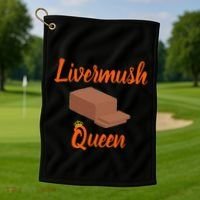 Livermush Queen North Carolina Food Golf Towel thumb 1