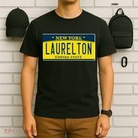 Laurelton Queens Ny New York Neighborhood License Plate T-Shirt thumb 6