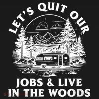 Lets Quit Our Jobs And Live In The Woods Visor thumb 3