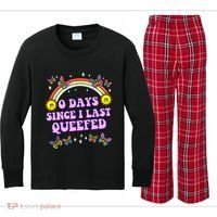 Love Queefing Queef Funny Queefed Embarrassing Kids Long Sleeve Plaid Pajama Set thumb 0