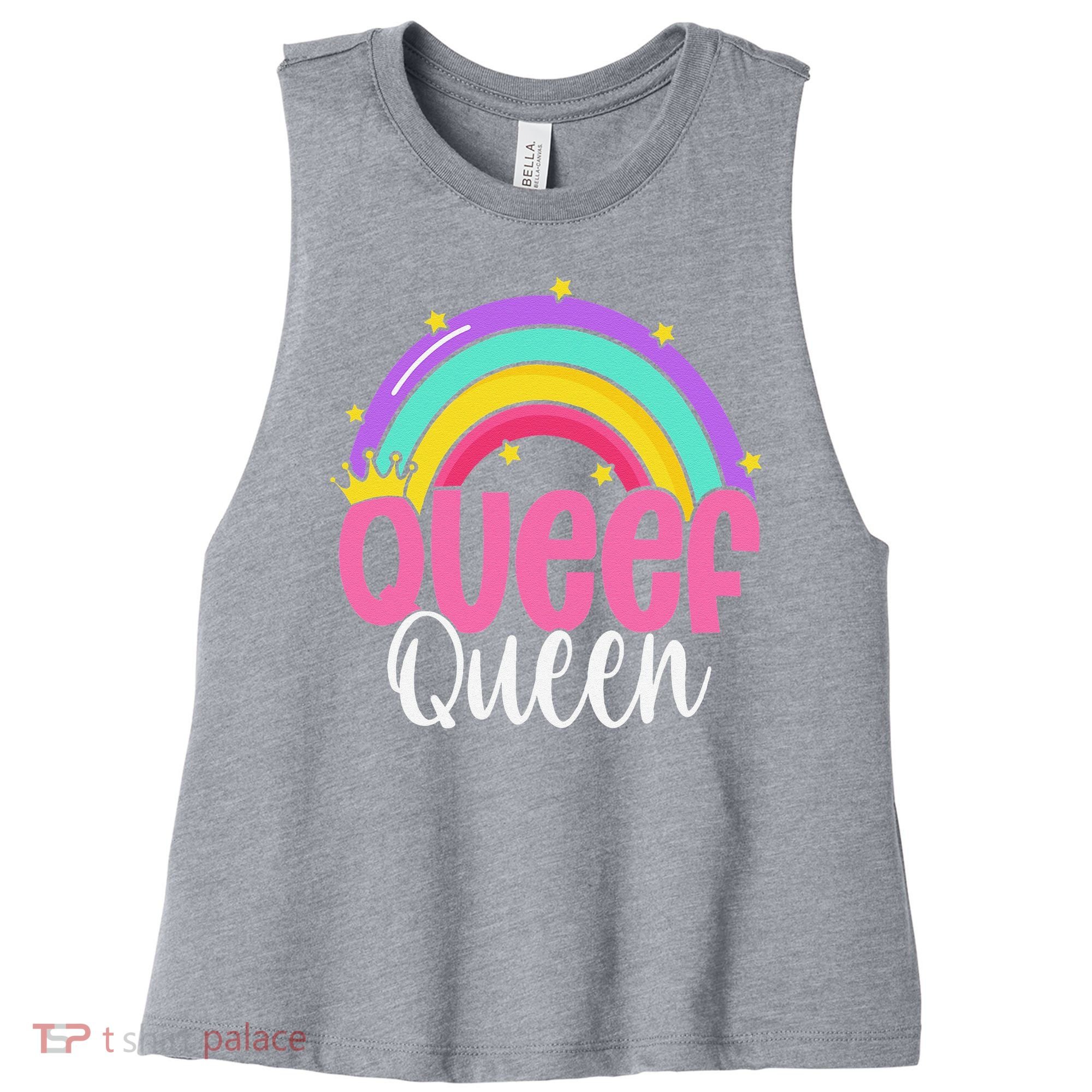 Love Queefing Queef Funny Queefed Embarrassing Adult Humor Gift Women's Racerback Cropped Tank