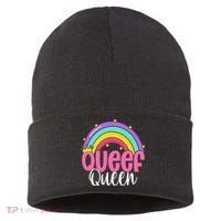 Love Queefing Queef Funny Queefed Embarrassing Adult Humor Gift Sustainable Knit Beanie thumb 0