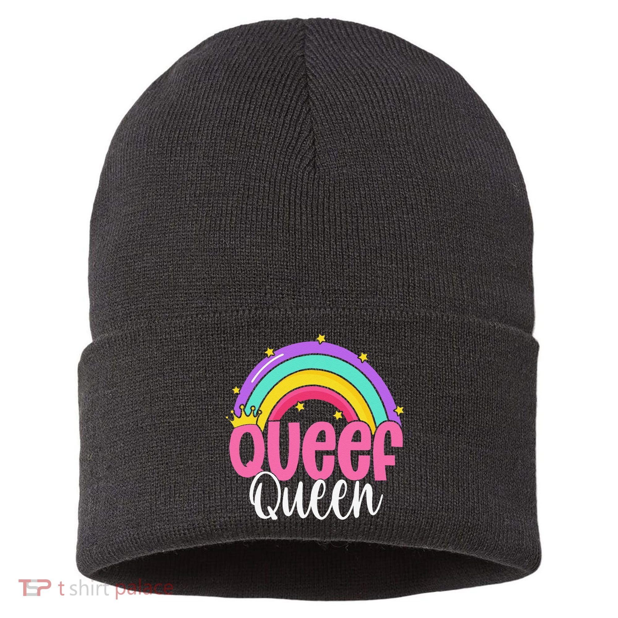 Love Queefing Queef Funny Queefed Embarrassing Adult Humor Gift Sustainable Knit Beanie