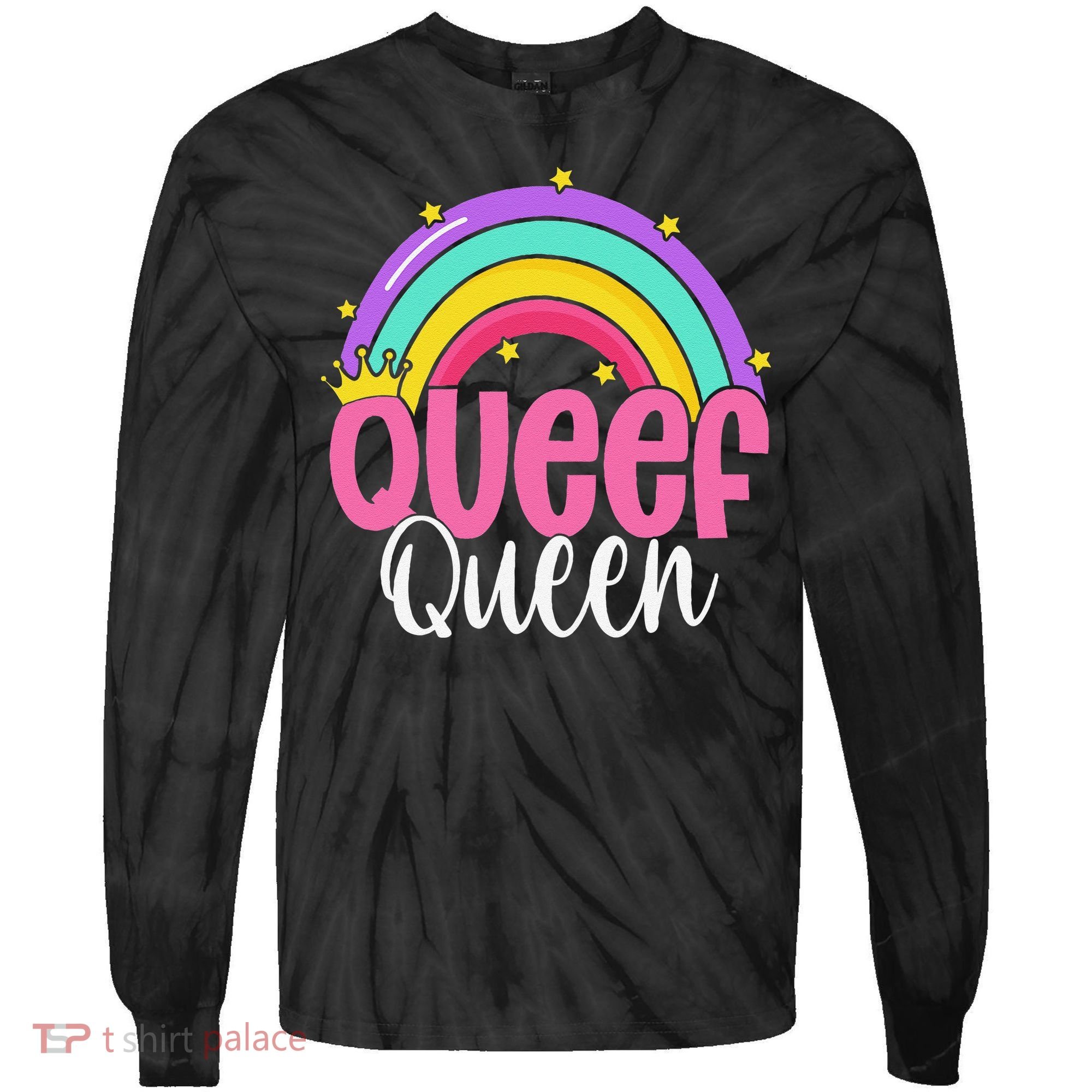Love Queefing Queef Funny Queefed Embarrassing Adult Humor Gift Tie-Dye Long Sleeve Shirt