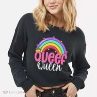 Love Queefing Queef Funny Queefed Embarrassing Adult Humor Gift Cropped Pullover Crew thumb 2