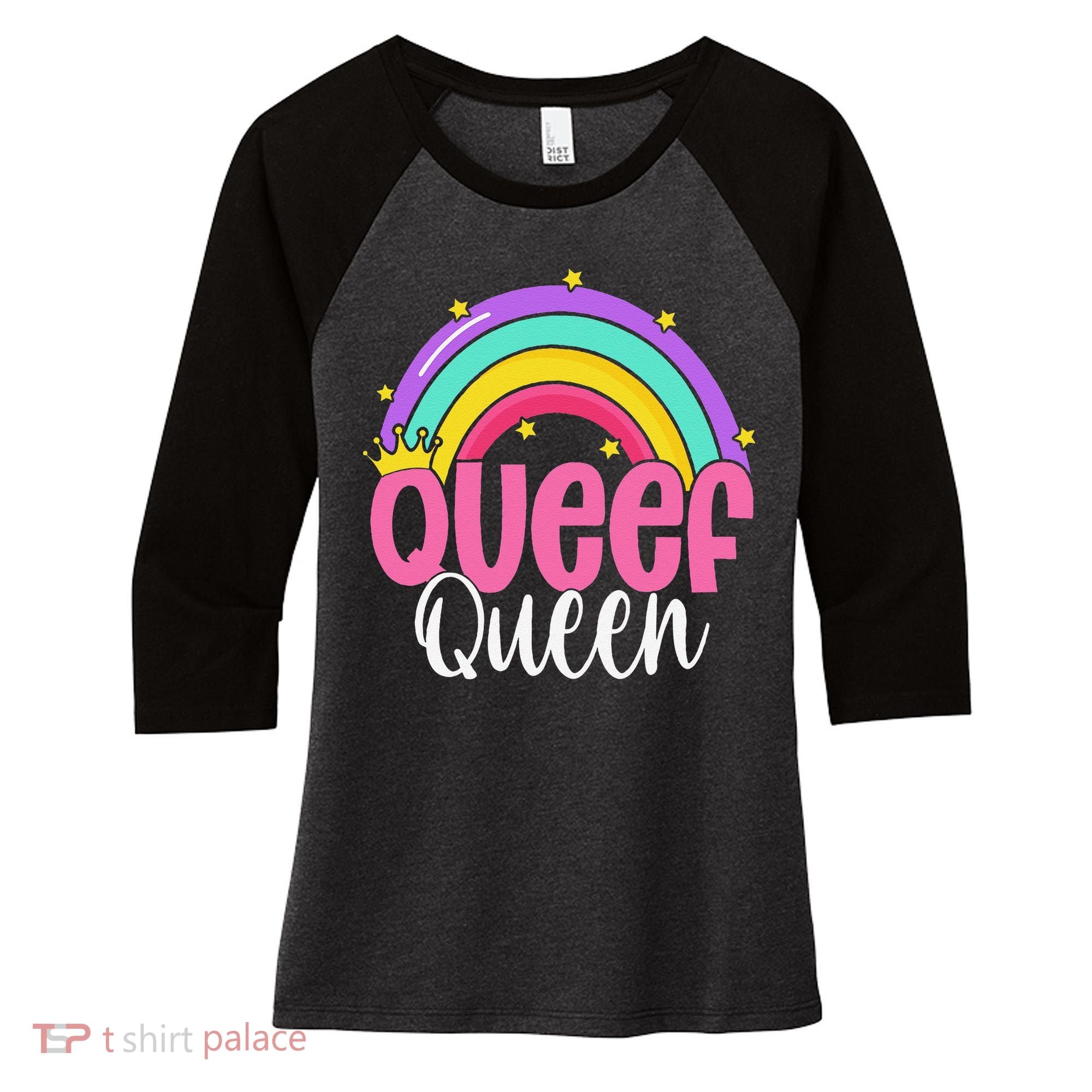 Love Queefing Queef Funny Queefed Embarrassing Adult Humor Gift Women's Tri-Blend 3/4-Sleeve Raglan Shirt