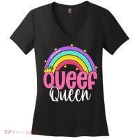 Love Queefing Queef Funny Queefed Embarrassing Adult Humor Gift Women's V-Neck T-Shirt thumb 0