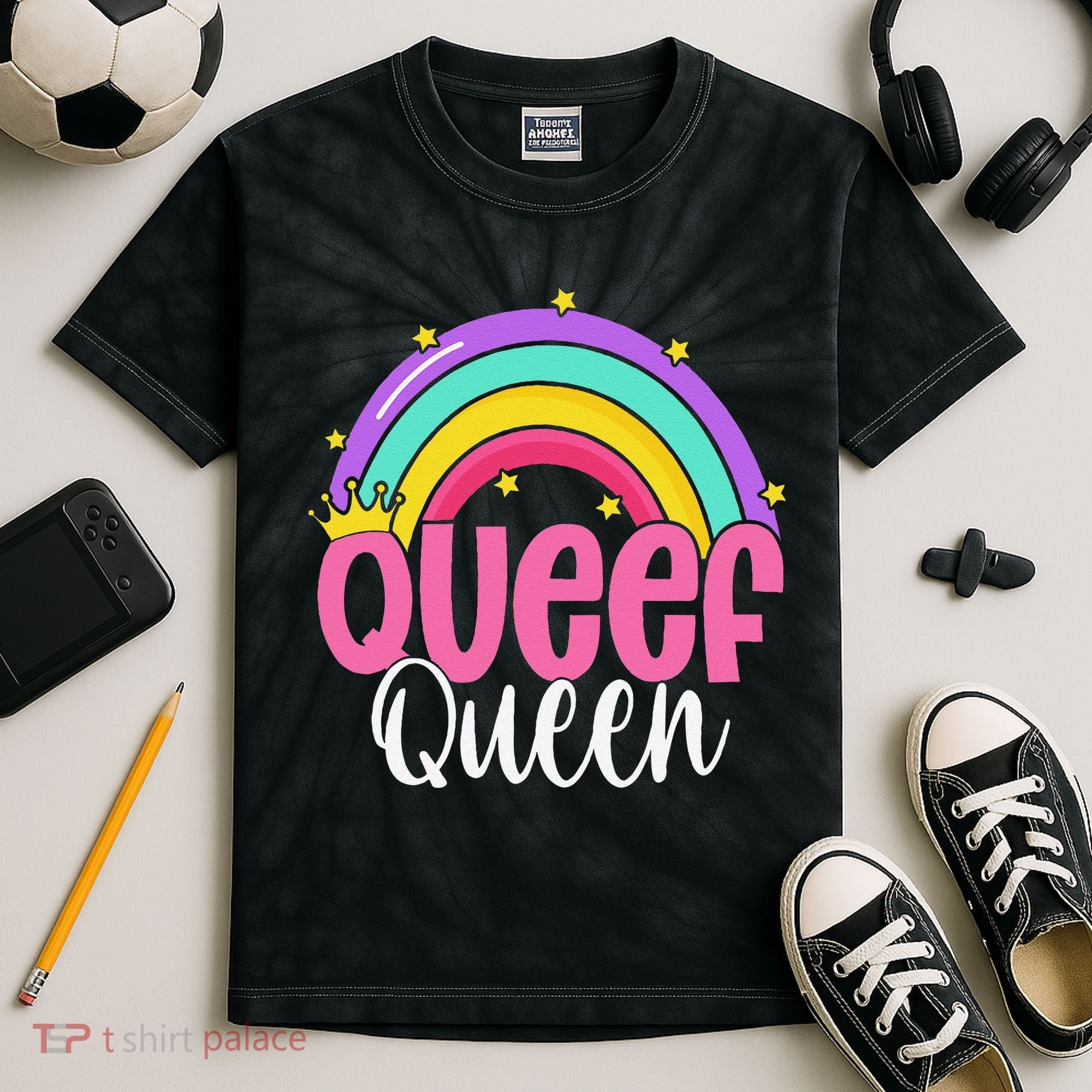 Love Queefing Queef Funny Queefed Embarrassing Adult Humor Gift Kids Tie-Dye T-Shirt