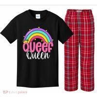 Love Queefing Queef Funny Queefed Embarrassing Adult Humor Gift Kids Plaid Pajama Set thumb 0