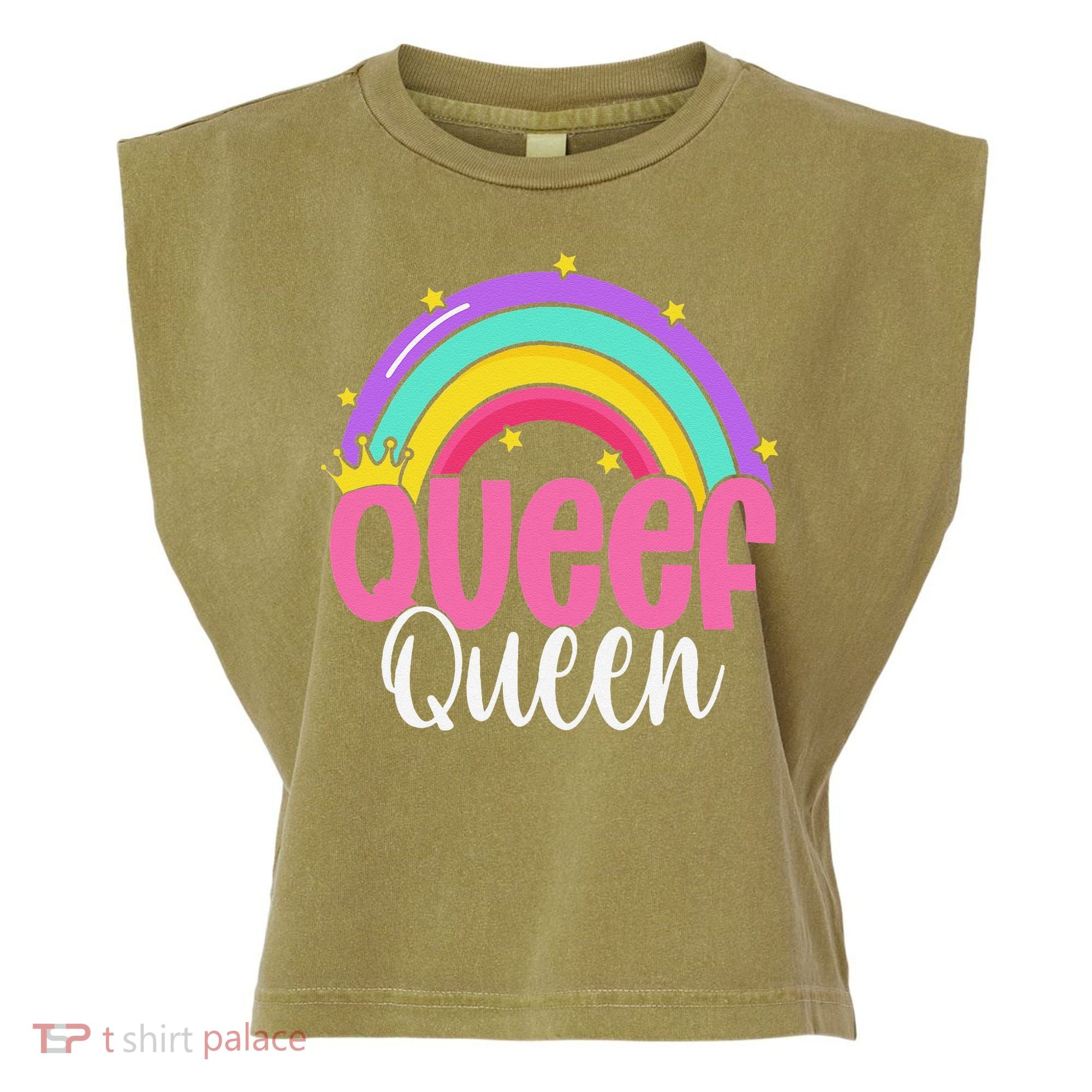 Love Queefing Queef Funny Queefed Embarrassing Adult Humor Gift Garment-Dyed Women's Muscle Tee