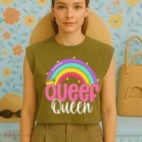 Love Queefing Queef Funny Queefed Embarrassing Adult Humor Gift Garment-Dyed Women's Muscle Tee thumb 4