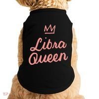 Libra Queen September Or October Birthday Zodiac Funny Gift Doggie Tank thumb 0
