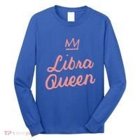 Libra Queen September Or October Birthday Zodiac Funny Gift Long Sleeve Shirt thumb 0