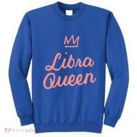 Libra Queen September Or October Birthday Zodiac Funny Gift Sweatshirt thumb 0
