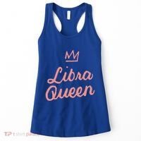 Libra Queen September Or October Birthday Zodiac Funny Gift Women's Tank Top thumb 0
