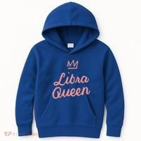 Libra Queen September Or October Birthday Zodiac Funny Gift Kids Hoodie thumb 0