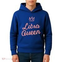 Libra Queen September Or October Birthday Zodiac Funny Gift Kids Hoodie thumb 4