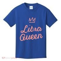 Libra Queen September Or October Birthday Zodiac Funny Gift Kids T-Shirt thumb 0