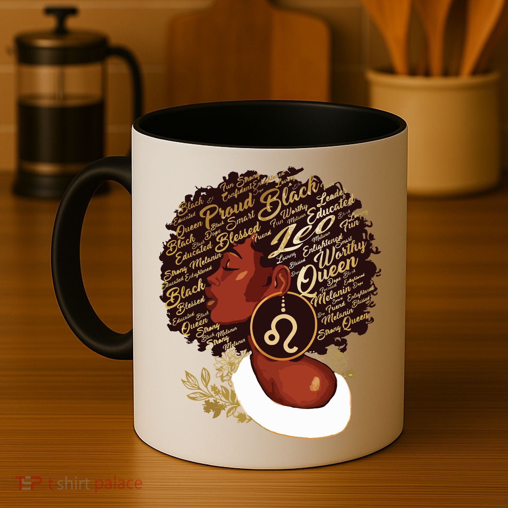 Leo Queen Sweet As Candy Birthday Gift For Black Women Coffee Mug