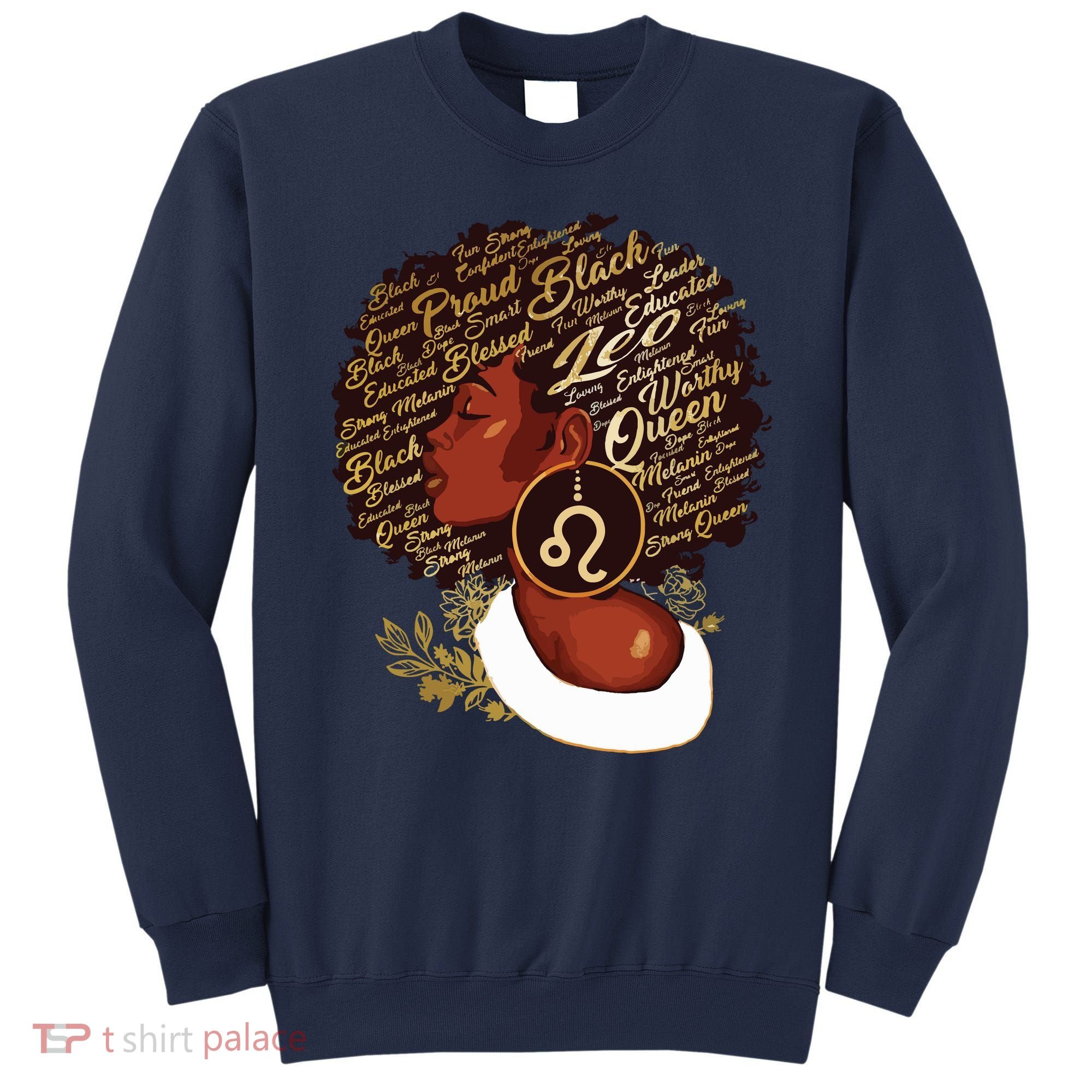 Leo Queen Sweet As Candy Birthday Gift For Black Women Sweatshirt