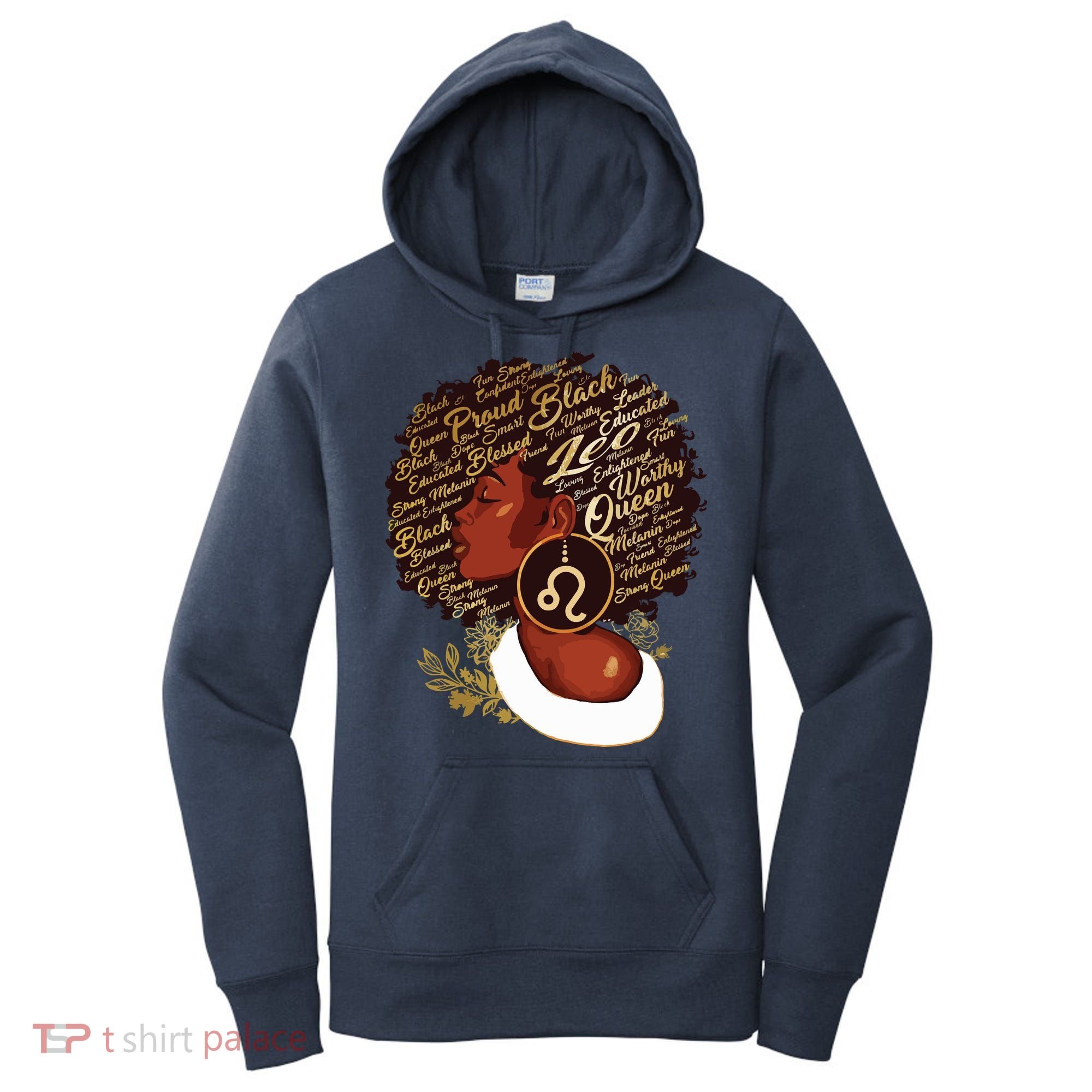 Leo Queen Sweet As Candy Birthday Gift For Black Women Women's Hoodie
