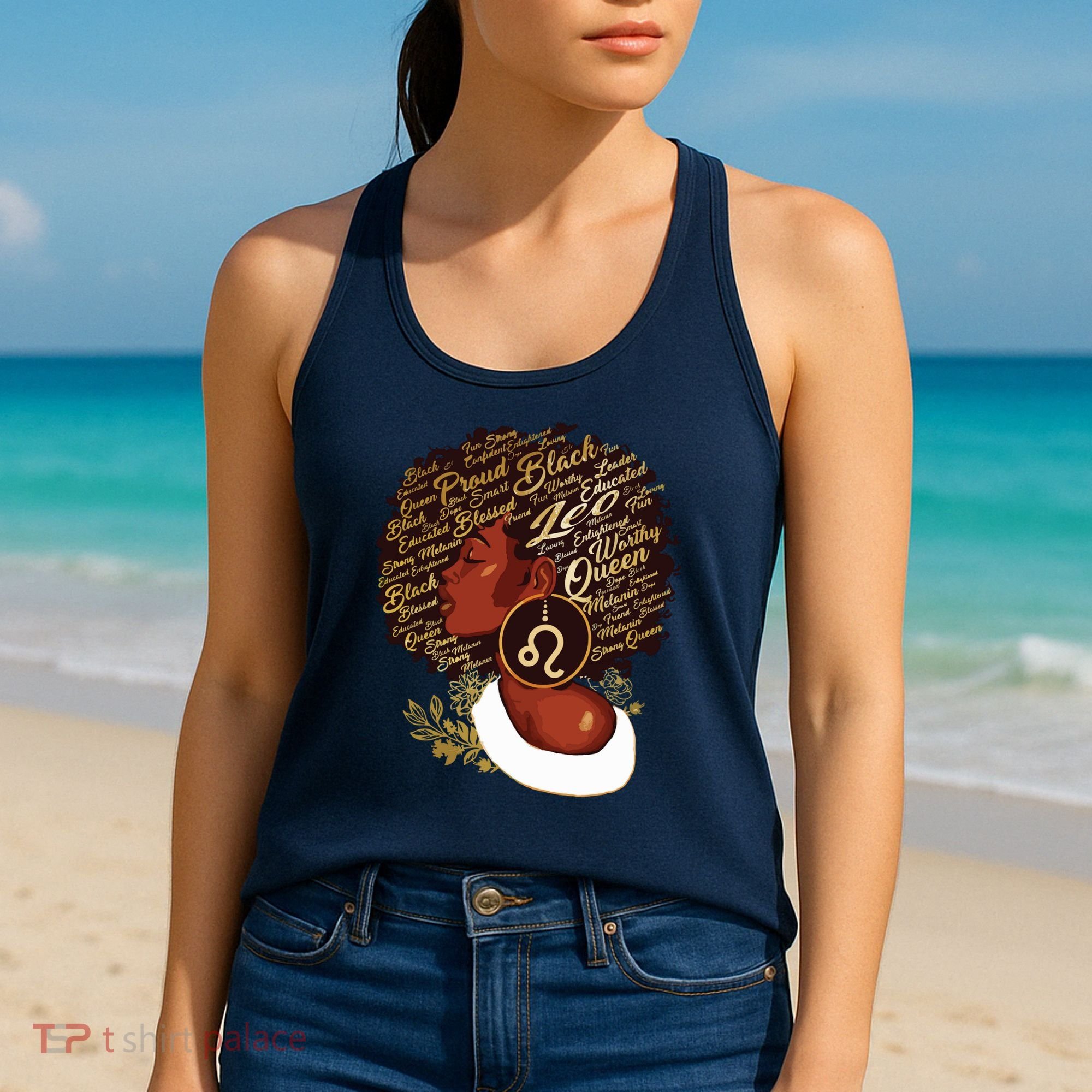 Leo Queen Sweet As Candy Birthday Gift For Black Women Women's Tank Top