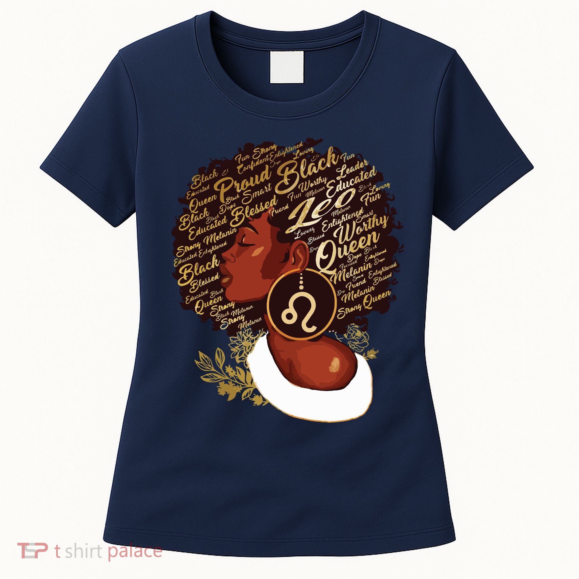 Leo Queen Sweet As Candy Birthday Gift For Black Women Women's T-Shirt