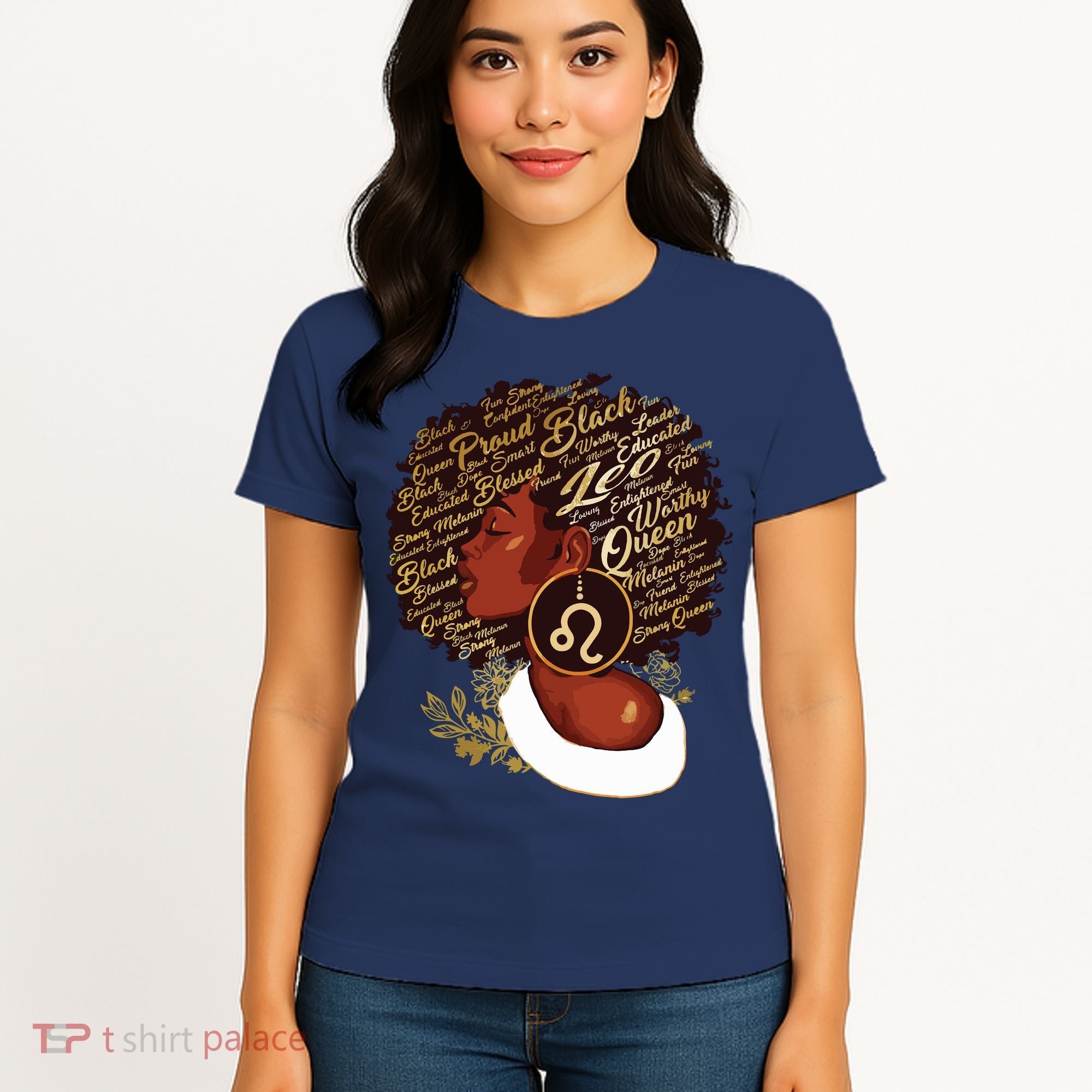 Leo Queen Sweet As Candy Birthday Gift For Black Women Women's T-Shirt