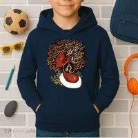 Leo Queen Sweet As Candy Birthday Gift For Black Women Kids Hoodie thumb 2