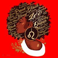 Leo Queen Sweet As Candy Birthday Gift For Black Women Santa Hat thumb 1