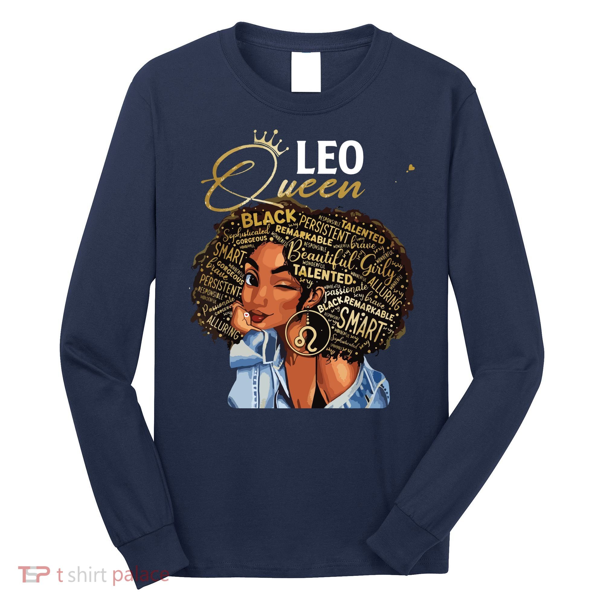 Leo Queen Sweet As Candy Birthday Gift For Black Women Long Sleeve Shirt