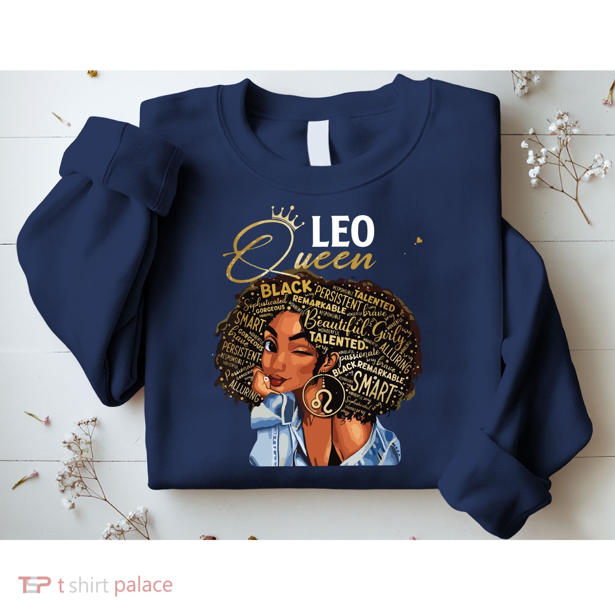 Leo Queen Sweet As Candy Birthday Gift For Black Women Sweatshirt