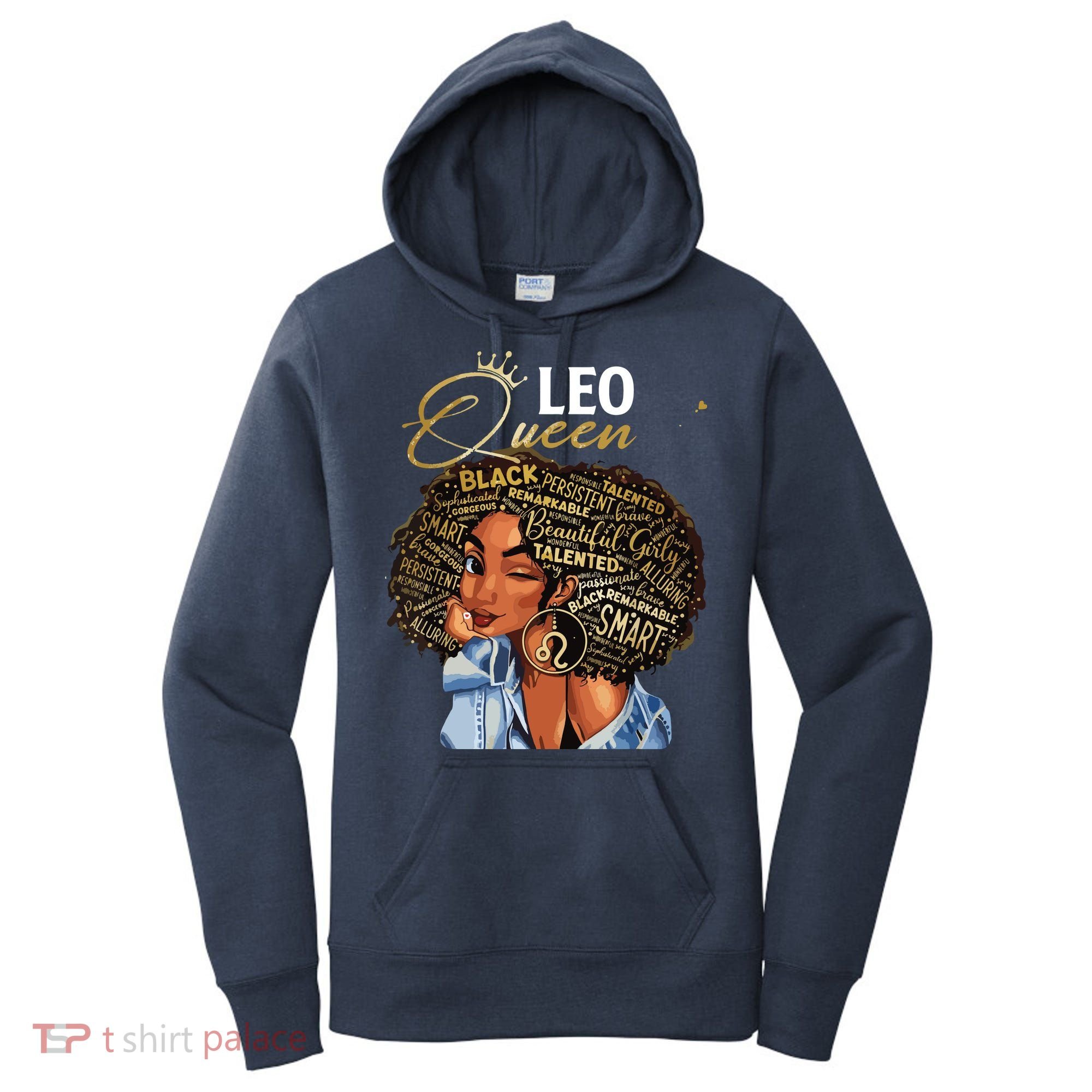 Leo Queen Sweet As Candy Birthday Gift For Black Women Women's Hoodie