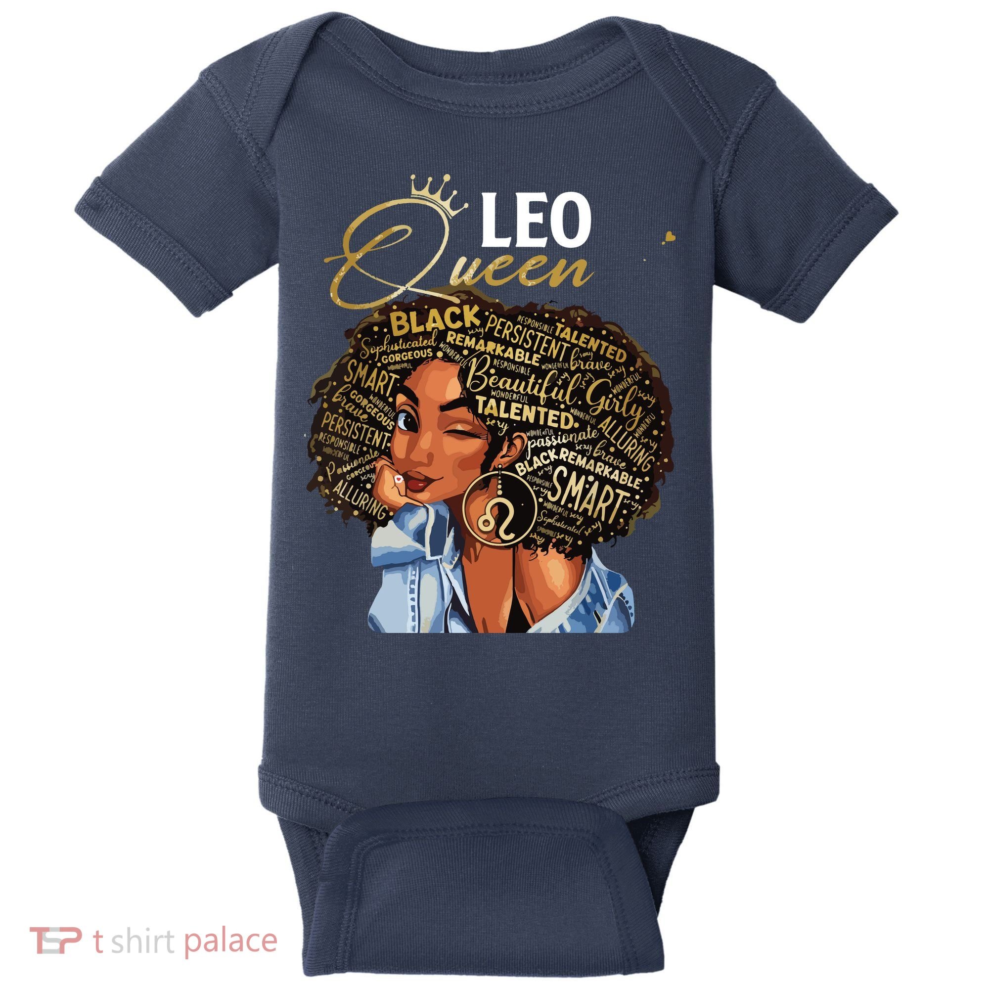 Leo Queen Sweet As Candy Birthday Gift For Black Women Baby Bodysuit